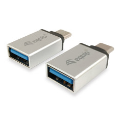 Equip 133473 adattatore per inversione del genere dei cavi USB Type C USB Type A Argento