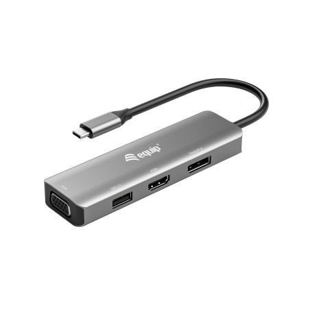 Equip 133485 adattatore grafico USB 3840 x 2160 Pixel Nero, Argento