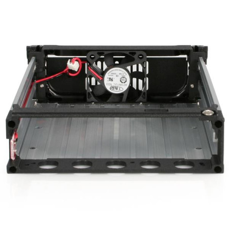 StarTech.com Cassetto rack portatile per disco rigido SATA da 5,25", robusto, in alluminio e di colore nero