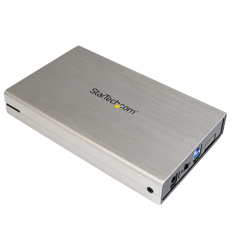 StarTech.com Enclosure per dischi rigidi esterni SATA III 3,5" USB 3.0 con UASP color argento– HDD esterno portatile