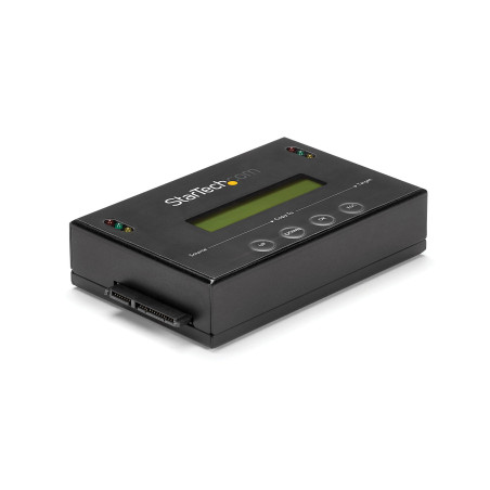 StarTech.com Duplicatore ed Eraser Standalone 1:1 per Hard Disk HDD/SSD SATA con funzione Clone - Display LCD - Conforme TAA -