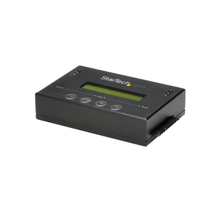 StarTech.com Duplicatore ed Eraser Standalone 1:1 per Hard Disk HDD/SSD SATA con funzione Clone - Display LCD - Conforme TAA -