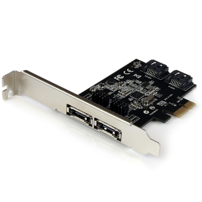 StarTech.com Scheda controller PCI Express SATA 6 Gbps eSATA 2 porte - Scheda PCIe SATA III a due porte - 2 int/2 est