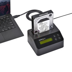 StarTech.com Docking Station per Hard Disk a Singolo Slot - Dock USB 3.0 Standalone con funzione Eraser e Sanificazione per