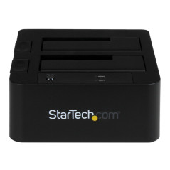 StarTech.com Docking Station USB 3.0 per doppio Hard Disk SATA / eSATA SSD da 2,5"/3,5" con UASP