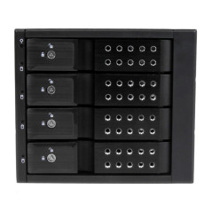 StarTech.com Sistema Backplane mobile per rack hot-swap portatili a 4 bay alloggiamenti per HDD SAS II   SATA III 3,5" - 6 Gbps