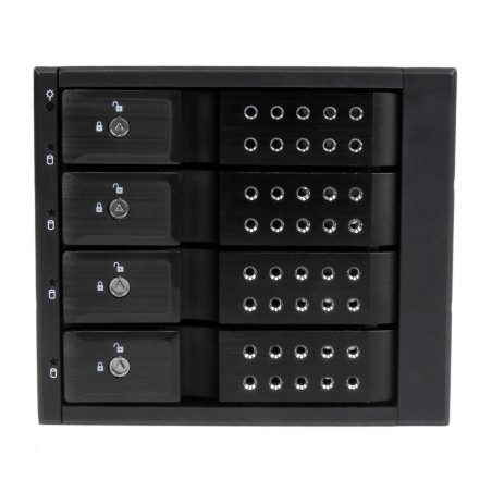 StarTech.com Sistema Backplane mobile per rack hot-swap portatili a 4 bay alloggiamenti per HDD SAS II / SATA III 3,5" - 6 Gbps