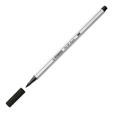 STABILO Pen 68 brush marcatore Medio Nero 1 pz