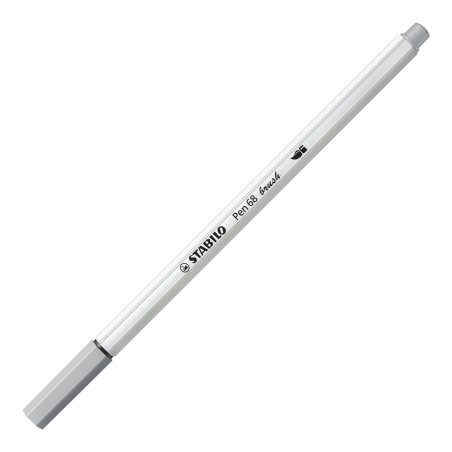 STABILO Pen 68 brush marcatore Medio Grigio 1 pz