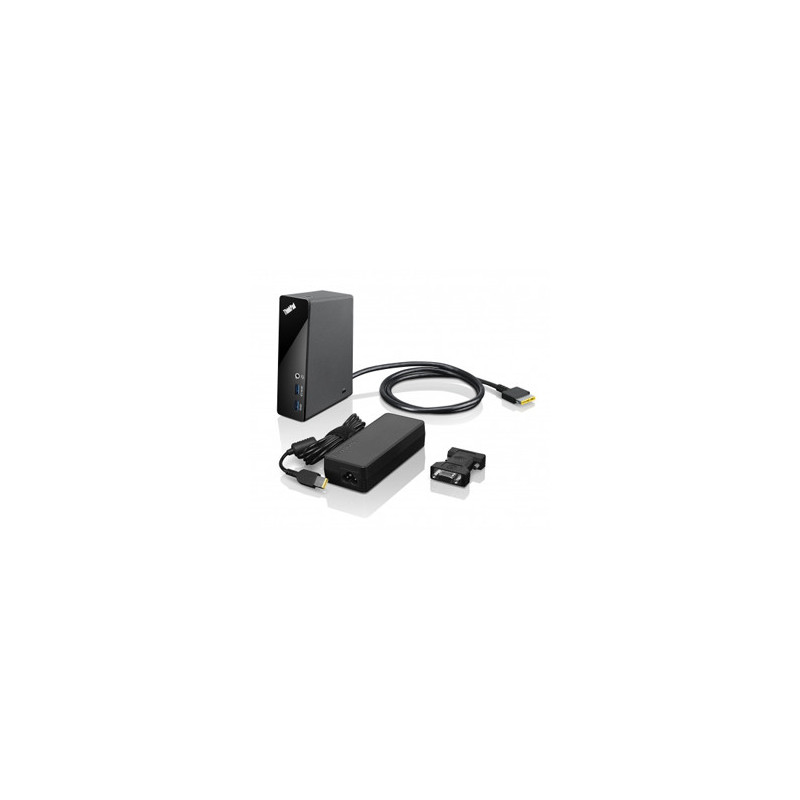 Lenovo 4X10E52940 replicatore di porte e docking station per laptop Cablato Nero