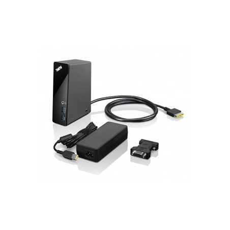 Lenovo 4X10E52940 replicatore di porte e docking station per laptop Cablato Nero