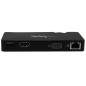 StarTech.com Mini Docking Station Universale per Laptop USB 3.0 con uscita HDMI/VGA e Gigabit Ethernet USB3.0