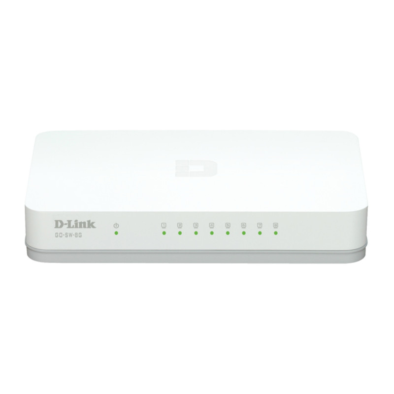 D-Link GO-SW-8G/E switch di rete Non gestito Gigabit Ethernet (10/100/1000) Bianco