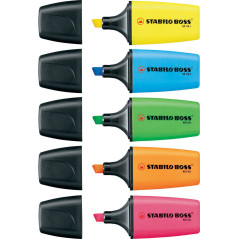 STABILO Boss Mini evidenziatore Verde, Arancione, Giallo