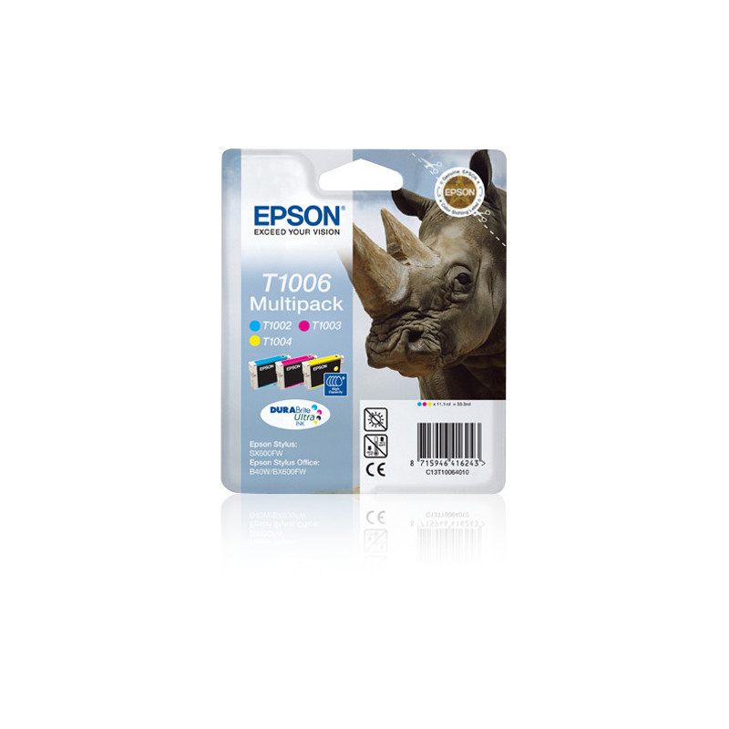 Epson Rhino Multipack 3 colori Ciano, Magenta e Giallo