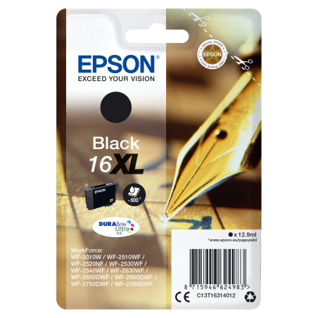 Epson Pen and crossword Cartuccia Penna e cruciverba Nero Inchiostri DURABrite Ultra 16XL