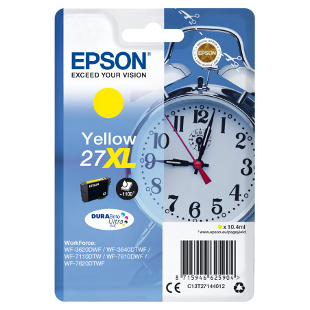 Epson Alarm clock Cartuccia Sveglia Giallo Inchiostri DURABrite Ultra 27XL