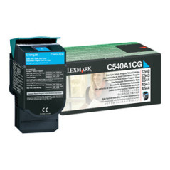 Lexmark C54x, X54x Cyan Return Programme Toner Cartridge (1K) cartuccia toner 1 pz Originale Ciano