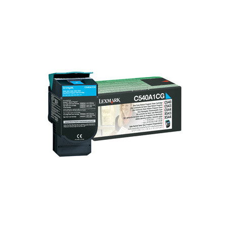 Lexmark C54x, X54x Cyan Return Programme Toner Cartridge (1K) cartuccia toner 1 pz Originale Ciano