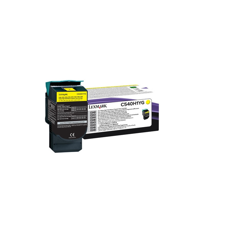 Lexmark C540H1YG cartuccia toner 1 pz Originale Giallo