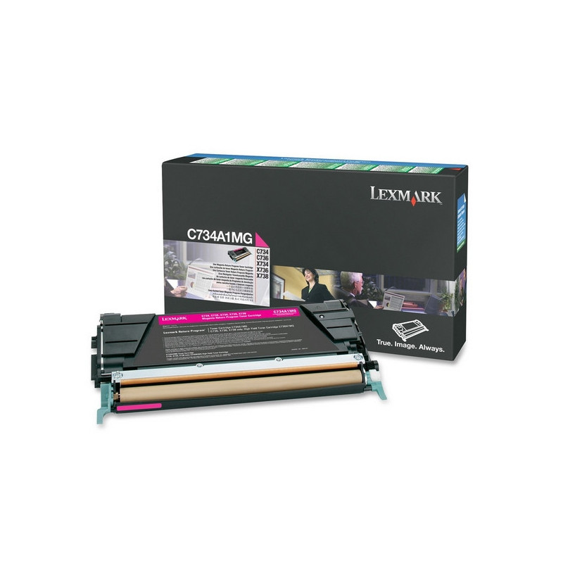 Lexmark C734A1MG cartuccia toner 1 pz Originale Magenta