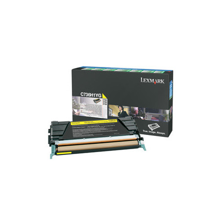 Lexmark C736H1YG cartuccia toner 1 pz Originale Giallo