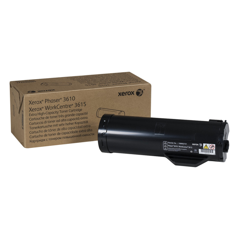 Xerox Cartuccia toner Nero a Altissima capacità da 25300 Pagine per Phaser® 3610, WorkCentre® 3615 (106R02731)