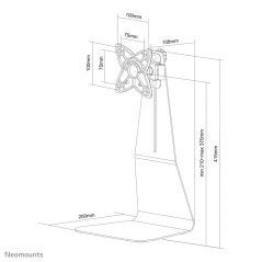 Neomounts Supporto da scrivania per monitor