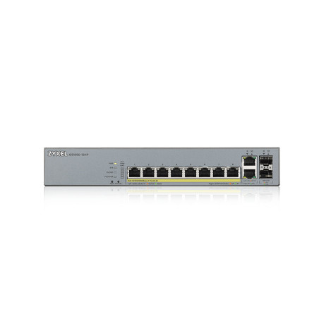 Zyxel GS1350-12HP-EU0101F switch di rete Gestito L2 Gigabit Ethernet (10/100/1000) Supporto Power over Ethernet (PoE) Grigio