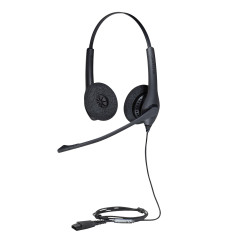 Jabra Biz 1500 Duo QD Auricolare Cablato A Padiglione Ufficio Bluetooth Nero