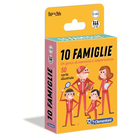 Clementoni Carte Gioco 10 Famiglie