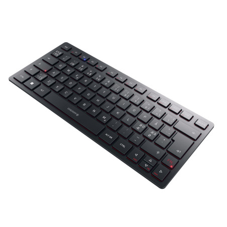 CHERRY KW 9200 MINI tastiera Universale USB + RF Wireless + Bluetooth QWERTY Nordic Nero