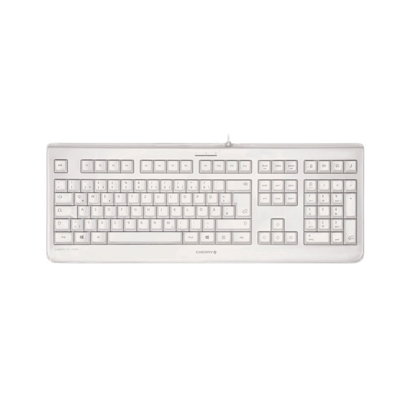 CHERRY KC 1068 tastiera Ufficio USB QWERTY Inglese UK Grigio