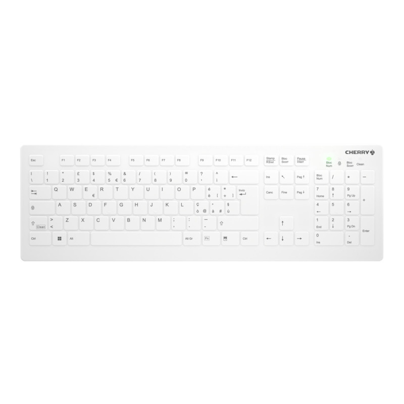 CHERRY AK-C8112 tastiera Medico RF Wireless QWERTY Italiano Bianco