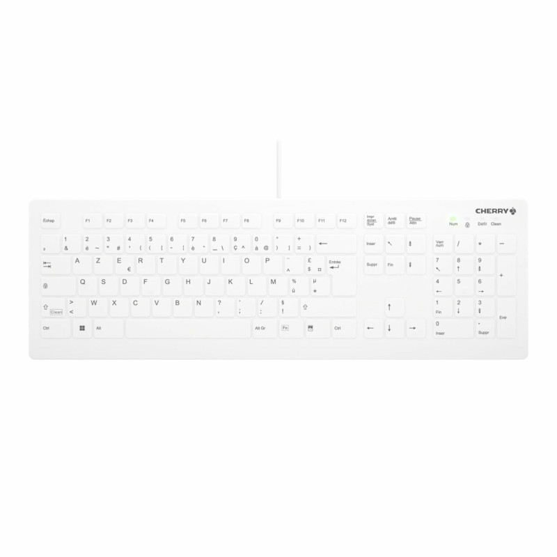 CHERRY AK-C8112 tastiera Medico USB AZERTY Francese Bianco