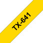 Brother TX-641 nastro per etichettatrice Nero su giallo