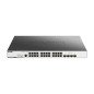 D-Link DGS-3000-28XMP switch di rete Gestito L2 Gigabit Ethernet (10/100/1000) Supporto Power over Ethernet (PoE) 1U Nero