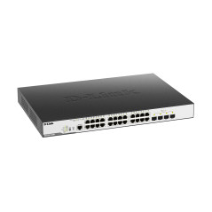 D-Link DGS-3000-28XMP switch di rete Gestito L2 Gigabit Ethernet (10 100 1000) Supporto Power over Ethernet (PoE) 1U Nero