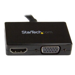 StarTech.com Adattatore DisplayPort a HDMI e VGA - Convertitore audio video da viaggio DP 2 in 1 - 1920x1200   1080p