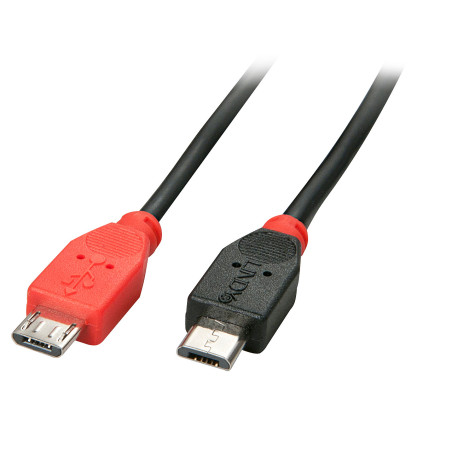 Lindy 31758 cavo USB USB 2.0 0,5 m Micro-USB B Nero