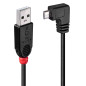 Lindy 31977 cavo USB USB 2.0 2 m USB A Micro-USB B Nero