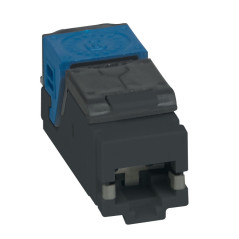 Legrand 033763 cavo di collegamento RJ-45 Nero, Blu