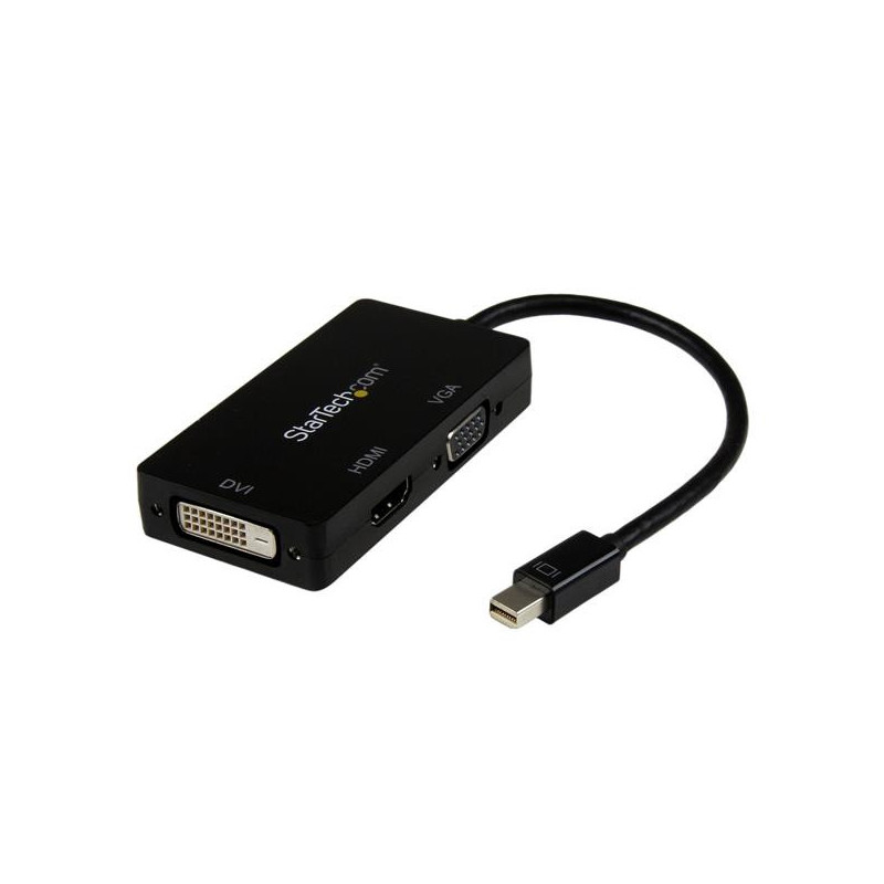 StarTech.com Adattatore Mini DisplayPort da viaggio VGA/DVI/HDMI - Convertitore mDP 3 in 1