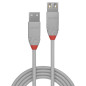 Lindy 36710 cavo USB USB 2.0 0,2 m USB A Grigio