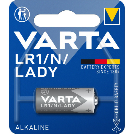 Varta ALKALINE LR1, 4001, N, Lady (Batteria Speciale , 1.5V) Blister da 1