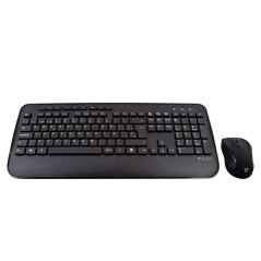 V7 Tastiera full-size poggiapolsi QWERTY spagnolo CKW300ES, nero