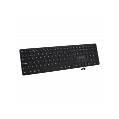 V7 Tastiera Bluetooth KW550ESBT da 2,4 GHZ a due modalità, QWERTY spagnolo - Nero