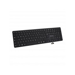 V7 Tastiera Bluetooth KW550ITBT da 2,4 GHZ a due modalità, QWERTY italiano - Nero