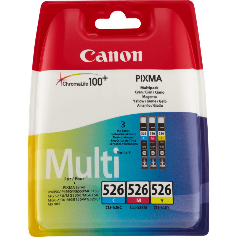 Canon Cartucce d’inchiostro colore Multipack CLI-526 C/M/Y