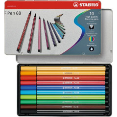 STABILO Pen 68 marcatore Multicolore 10 pz